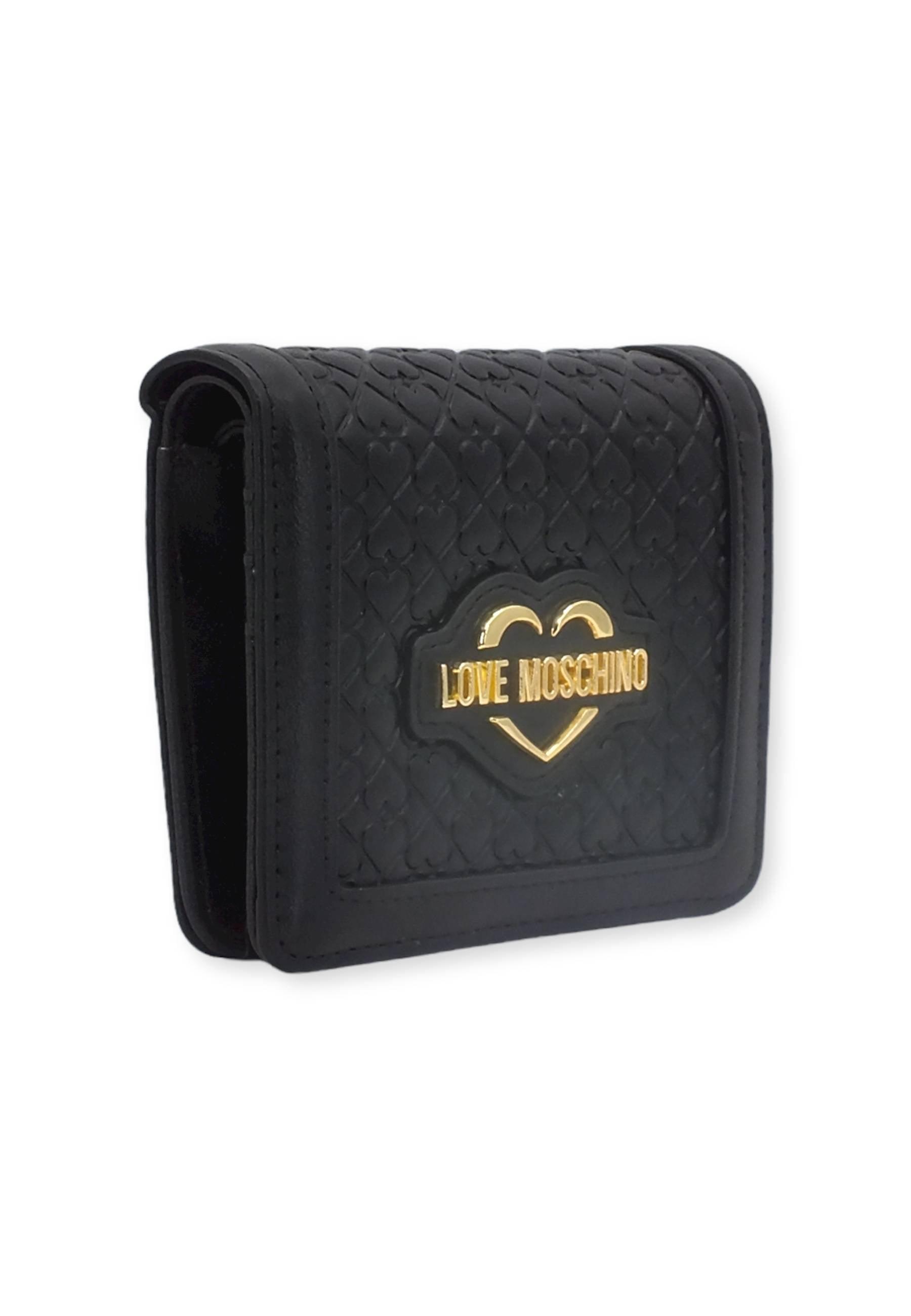 LOVE MOSCHINO Portafoglio Cuori Nero JC5695PP0FKF0000 - Sandrini Calzature e Abbigliamento