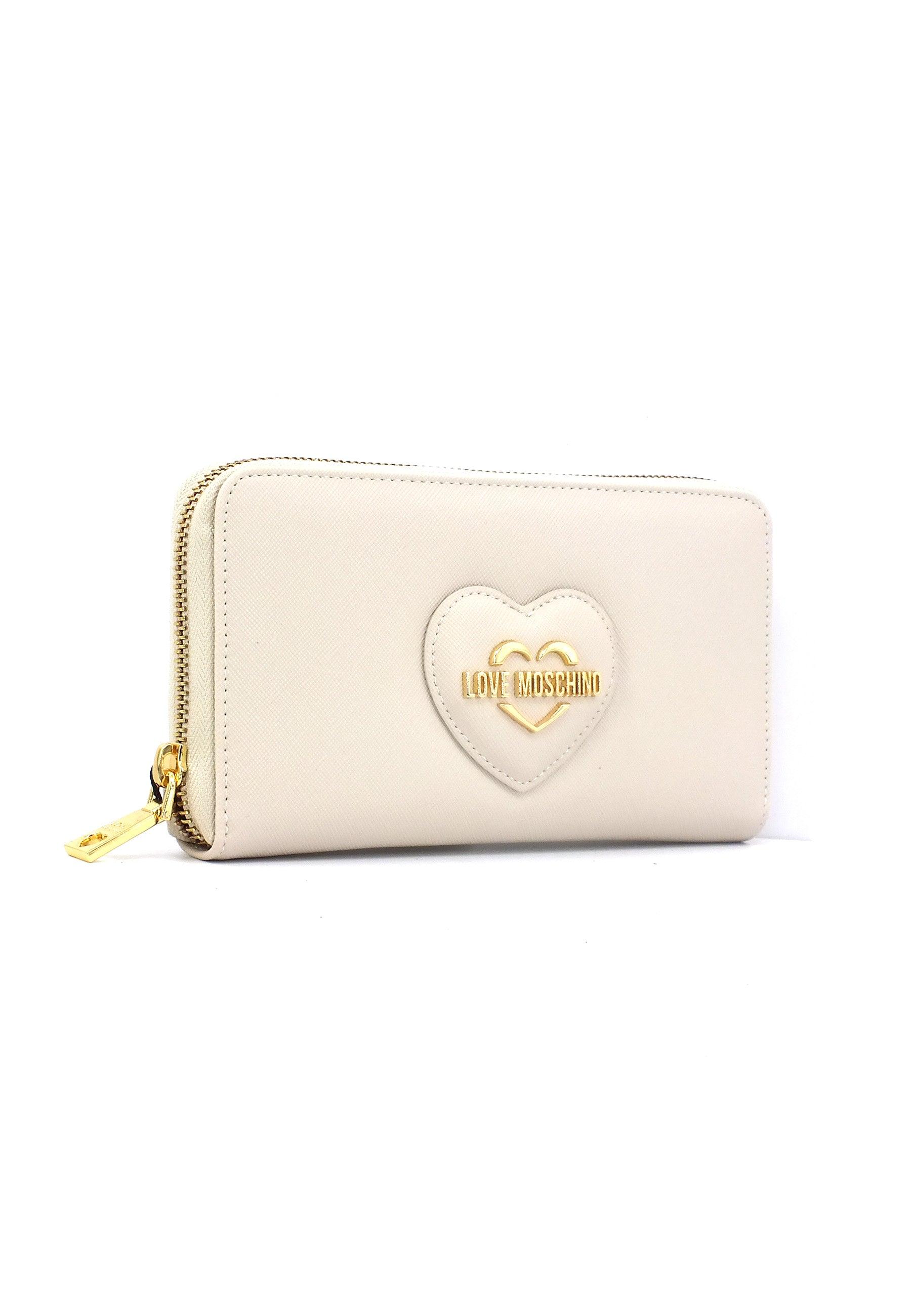 LOVE MOSCHINO Portafoglio Donna Avorio Beige JC5730PP0HKL0110 - Sandrini Calzature e Abbigliamento