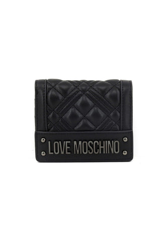 LOVE MOSCHINO Portafoglio Donna Nero Canna di Fucile JC5601PP1ILA000A - Sandrini Calzature e Abbigliamento