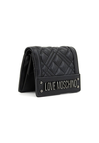 LOVE MOSCHINO Portafoglio Donna Nero Canna di Fucile JC5601PP1ILA000A - Sandrini Calzature e Abbigliamento