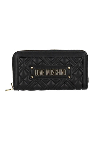 LOVE MOSCHINO Portafoglio Donna Nero Gold JC5600PP1ILA0000 - Sandrini Calzature e Abbigliamento