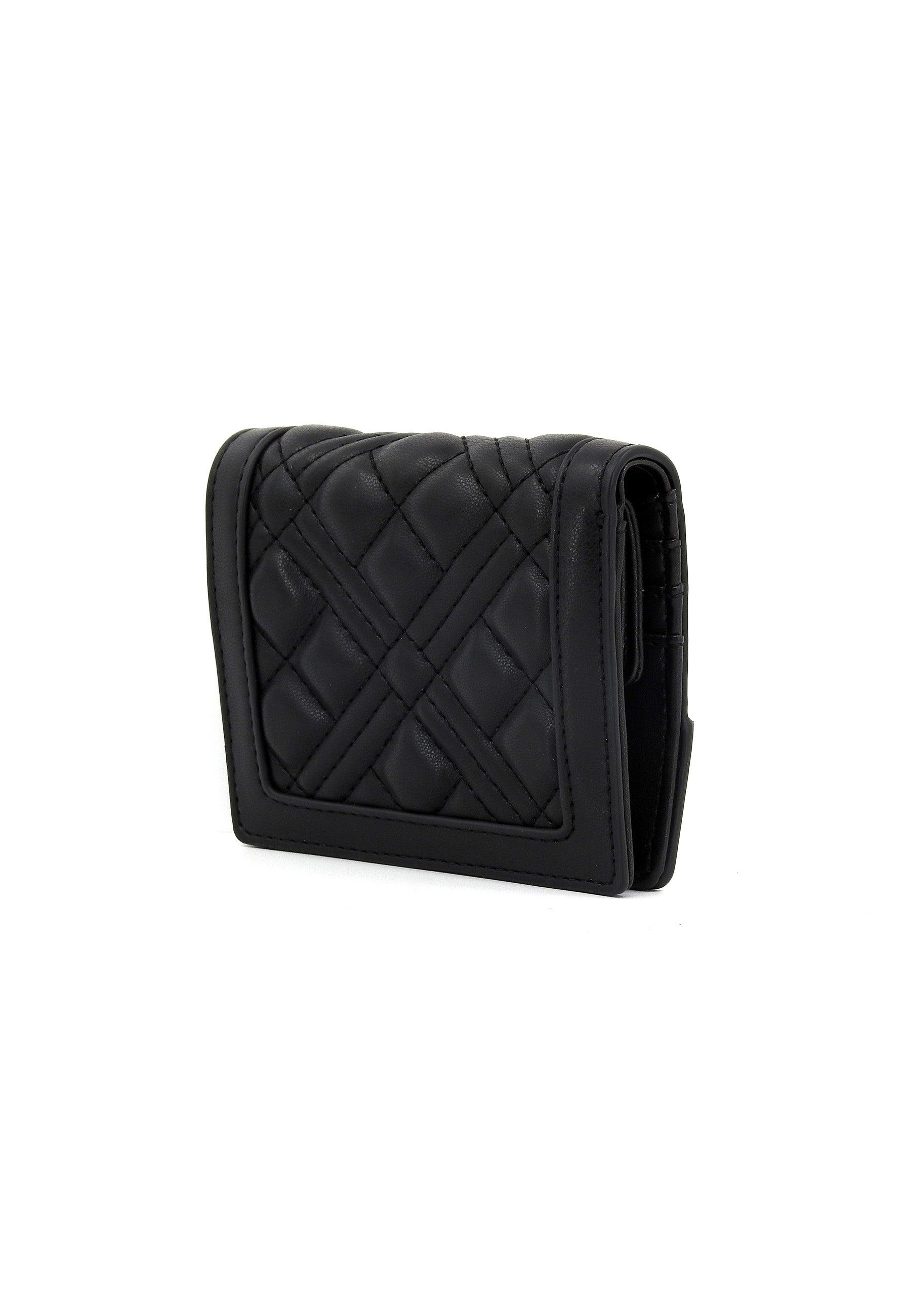 LOVE MOSCHINO Portafoglio Donna Nero Gold JC5601PP1ILA0000 - Sandrini Calzature e Abbigliamento