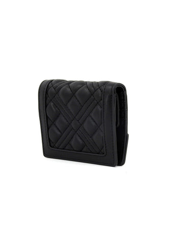 LOVE MOSCHINO Portafoglio Donna Nero Gold JC5601PP1ILA0000 - Sandrini Calzature e Abbigliamento