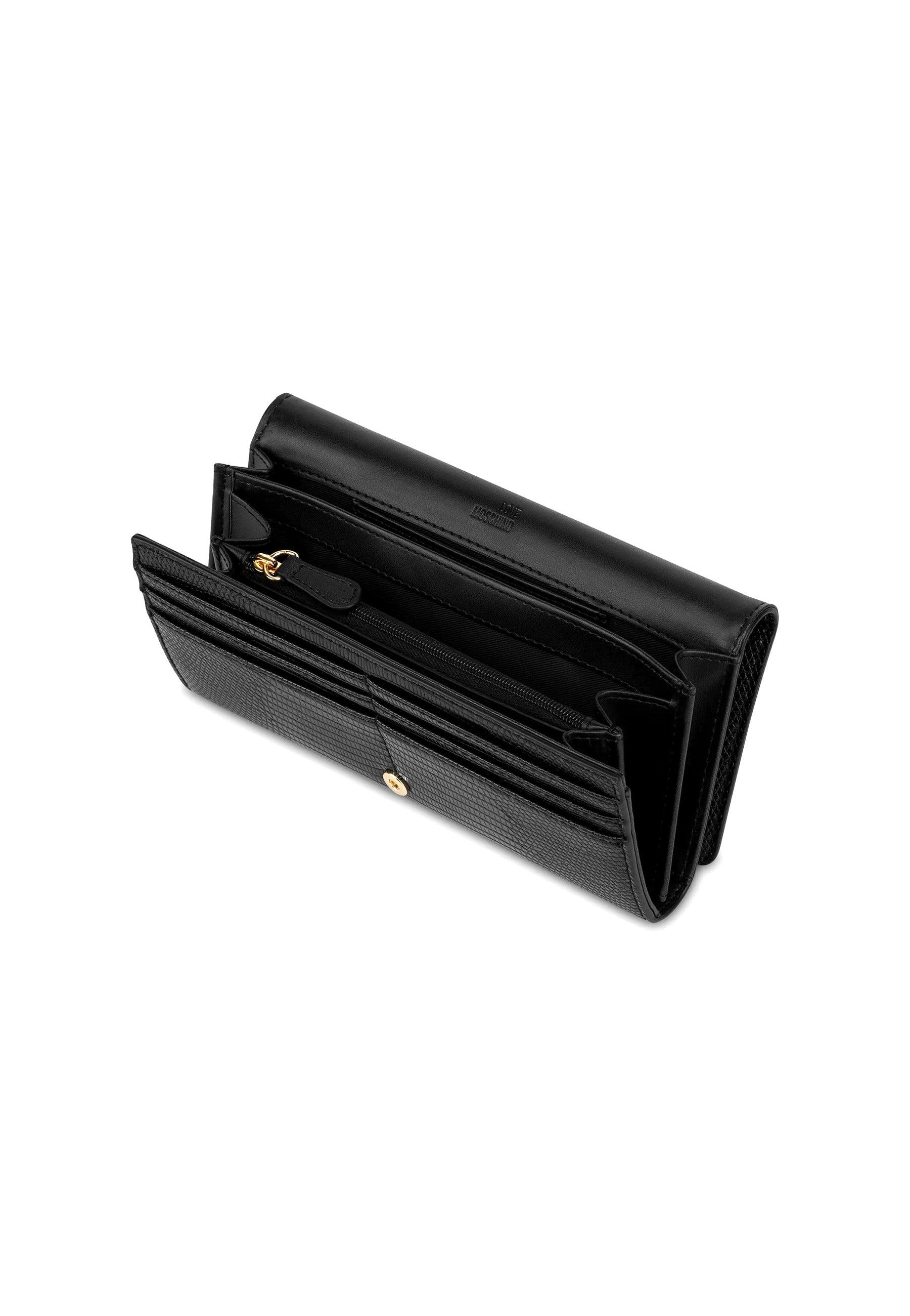 LOVE MOSCHINO Portafoglio Donna Nero JC5720PP0GKU0000 - Sandrini Calzature e Abbigliamento