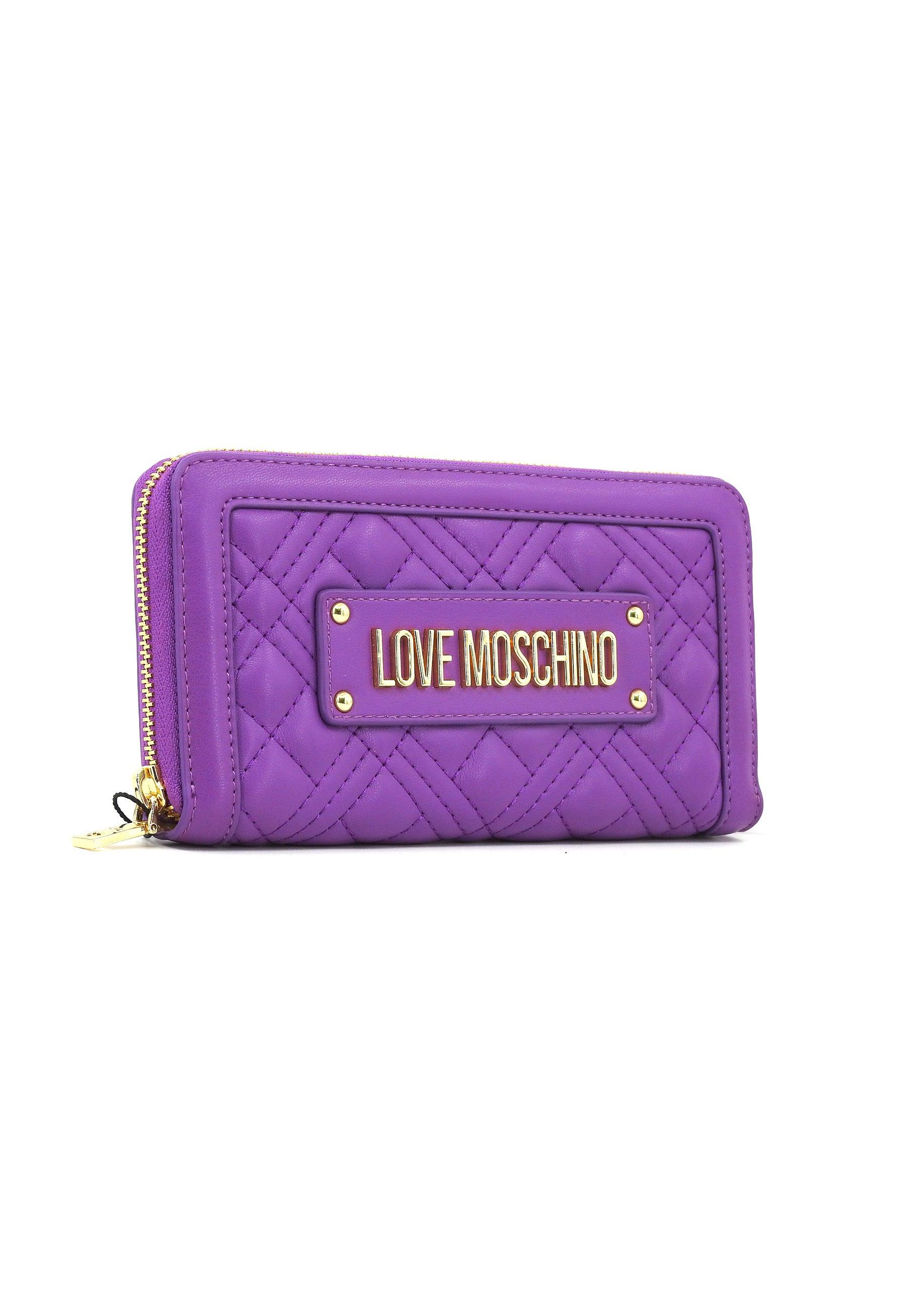 LOVE MOSCHINO Portafoglio Donna Viola JC5600PP1ILA050 - Sandrini Calzature e Abbigliamento