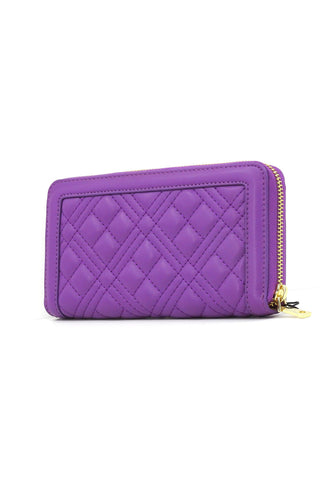 LOVE MOSCHINO Portafoglio Donna Viola JC5600PP1ILA050 - Sandrini Calzature e Abbigliamento