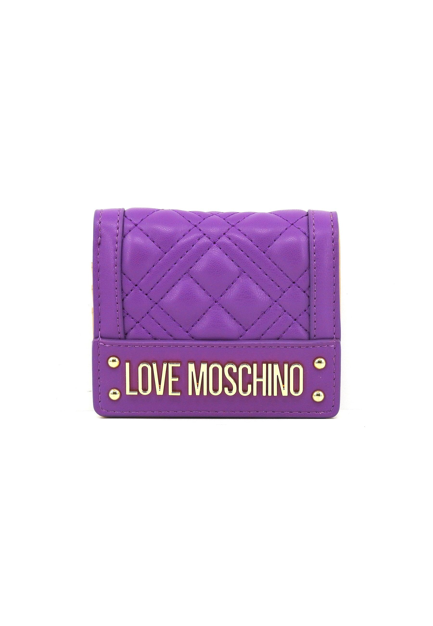 LOVE MOSCHINO Portafoglio Donna Viola JC5601PP1ILA0650 - Sandrini Calzature e Abbigliamento