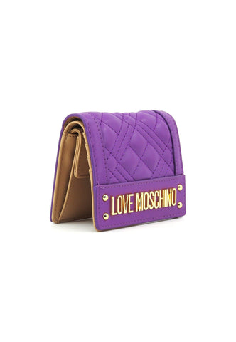 LOVE MOSCHINO Portafoglio Donna Viola JC5601PP1ILA0650 - Sandrini Calzature e Abbigliamento