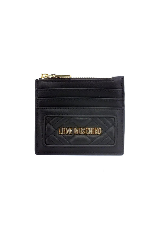 LOVE MOSCHINO Portafoglio Portacarte Donna Nero JC5685PP1GLA0000 - Sandrini Calzature e Abbigliamento