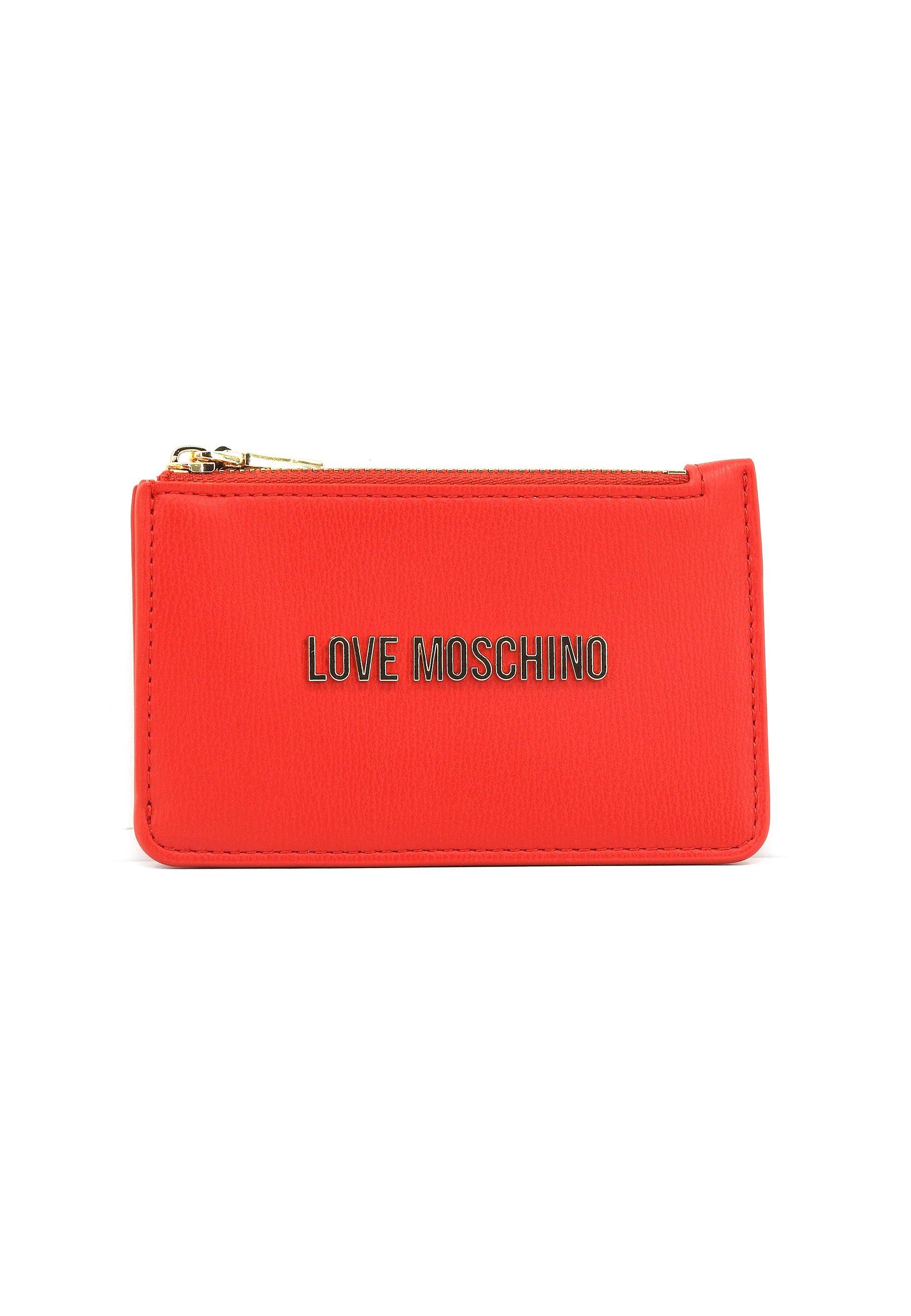 LOVE MOSCHINO Portafoglio Portacarte Donna Rosso JC5614PP1ILD0500 - Sandrini Calzature e Abbigliamento