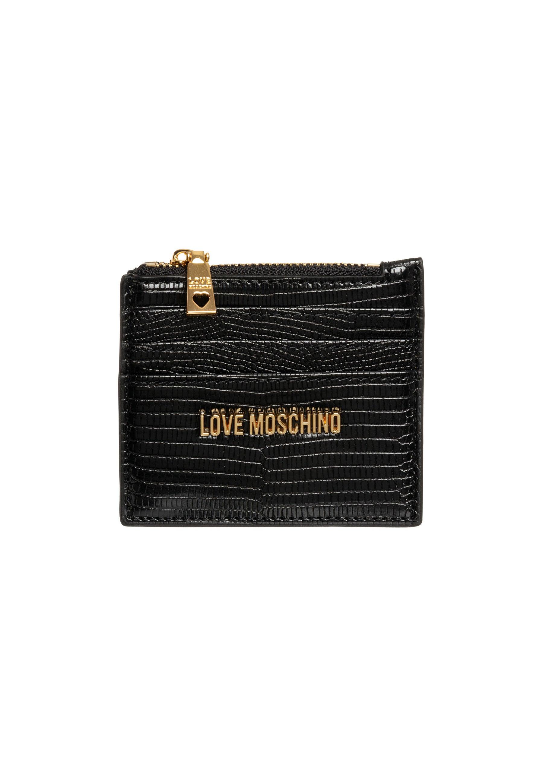 LOVE MOSCHINO Portafoglio Portatessere Donna Nero JC5722PP0GKU0000 - Sandrini Calzature e Abbigliamento
