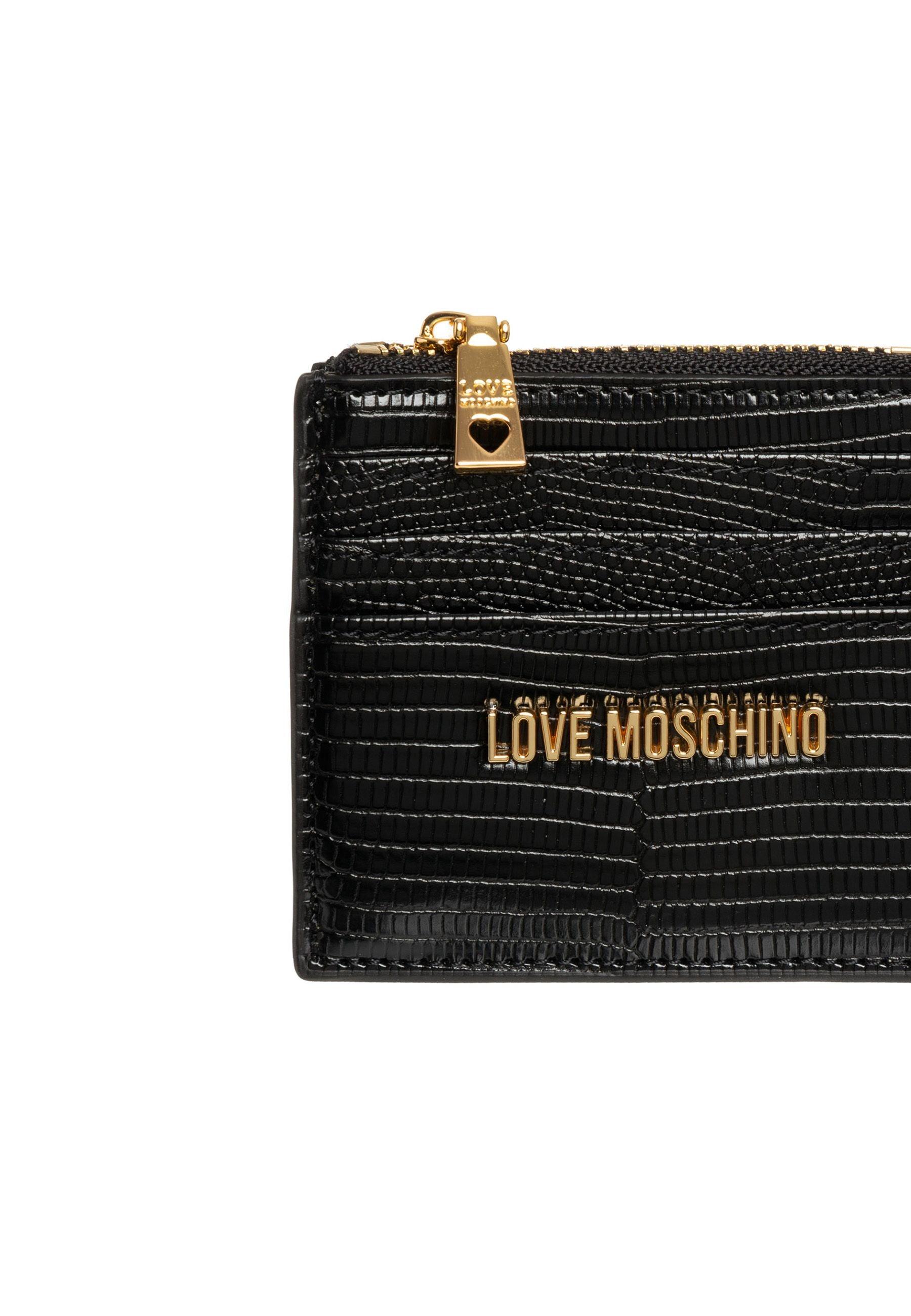 LOVE MOSCHINO Portafoglio Portatessere Donna Nero JC5722PP0GKU0000 - Sandrini Calzature e Abbigliamento