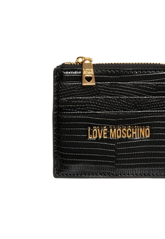 LOVE MOSCHINO Portafoglio Portatessere Donna Nero JC5722PP0GKU0000 - Sandrini Calzature e Abbigliamento
