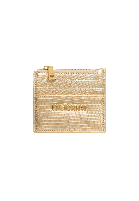 LOVE MOSCHINO Portafoglio Portatessere Donna Oro JC5722PP0GKU0901 - Sandrini Calzature e Abbigliamento