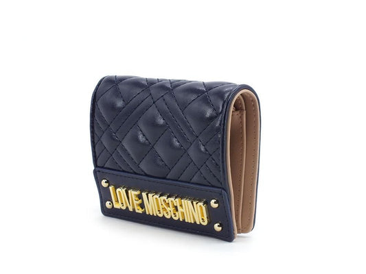 LOVE MOSCHINO Portafoglio Quilted Nappa Navy JC5601PP1BLA0751 - Sandrini Calzature e Abbigliamento