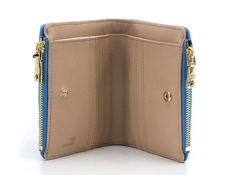 LOVE MOSCHINO Portafoglio Quilted Zip Blu Oceano JC5606PP0ELA0753 - Sandrini Calzature e Abbigliamento