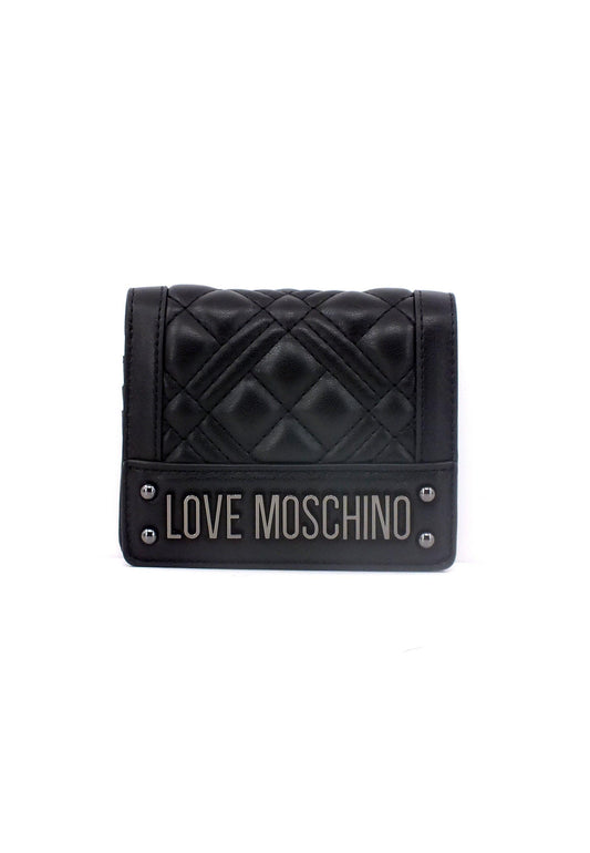 LOVE MOSCHINO Portafoglio Small Donna Nero JC5601PP0HLA000A - Sandrini Calzature e Abbigliamento