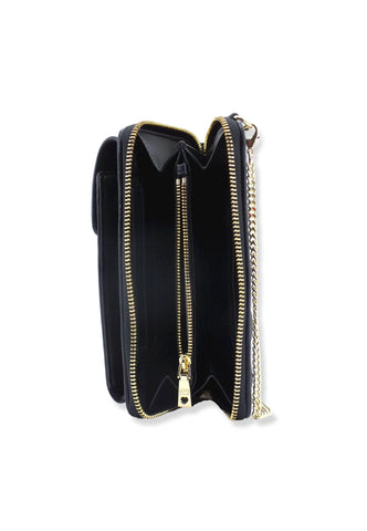 LOVE MOSCHINO Portafoglio Tracolla Donna Nero JC5682PP1FLA0000 - Sandrini Calzature e Abbigliamento
