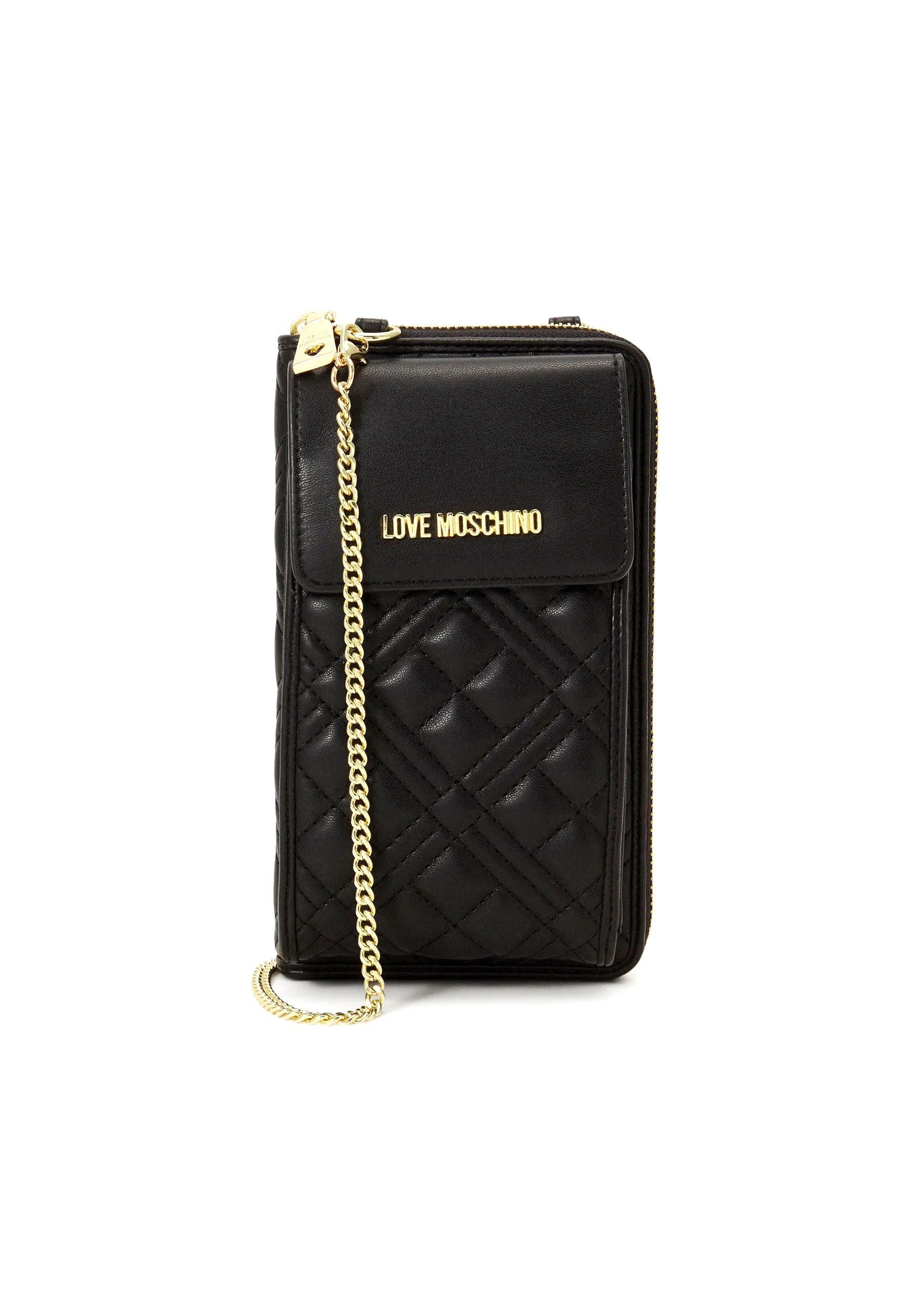 LOVE MOSCHINO Portafoglio Tracolla Donna Nero JC5682PP1GLA0000 N - Sandrini Calzature e Abbigliamento