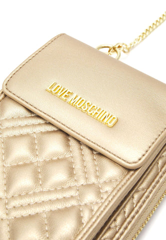 LOVE MOSCHINO Portafoglio Tracolla Donna Oro JC5682PP1GLA0901 - Sandrini Calzature e Abbigliamento