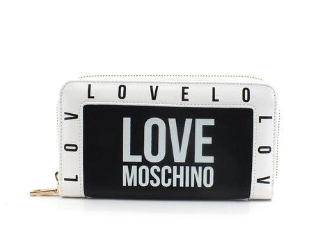 LOVE MOSCHINO Portafoglio Zip Logo Nero JC5640PP1DLI0000 - Sandrini Calzature e Abbigliamento