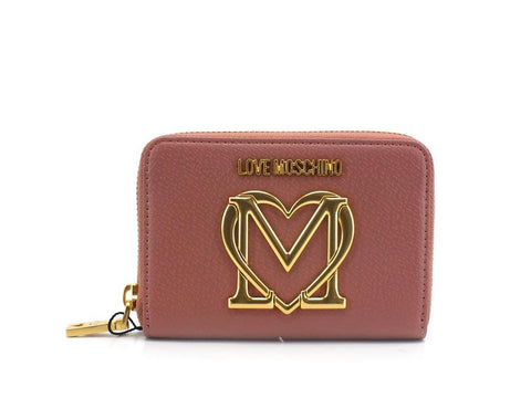 LOVE MOSCHINO Portafoglio Zip Small Rosa Antico JC5649PP1DLL0611 - Sandrini Calzature e Abbigliamento
