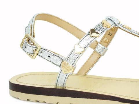 LOVE MOSCHINO Sandalo Argento JA16411G07JG0902 - Sandrini Calzature e Abbigliamento