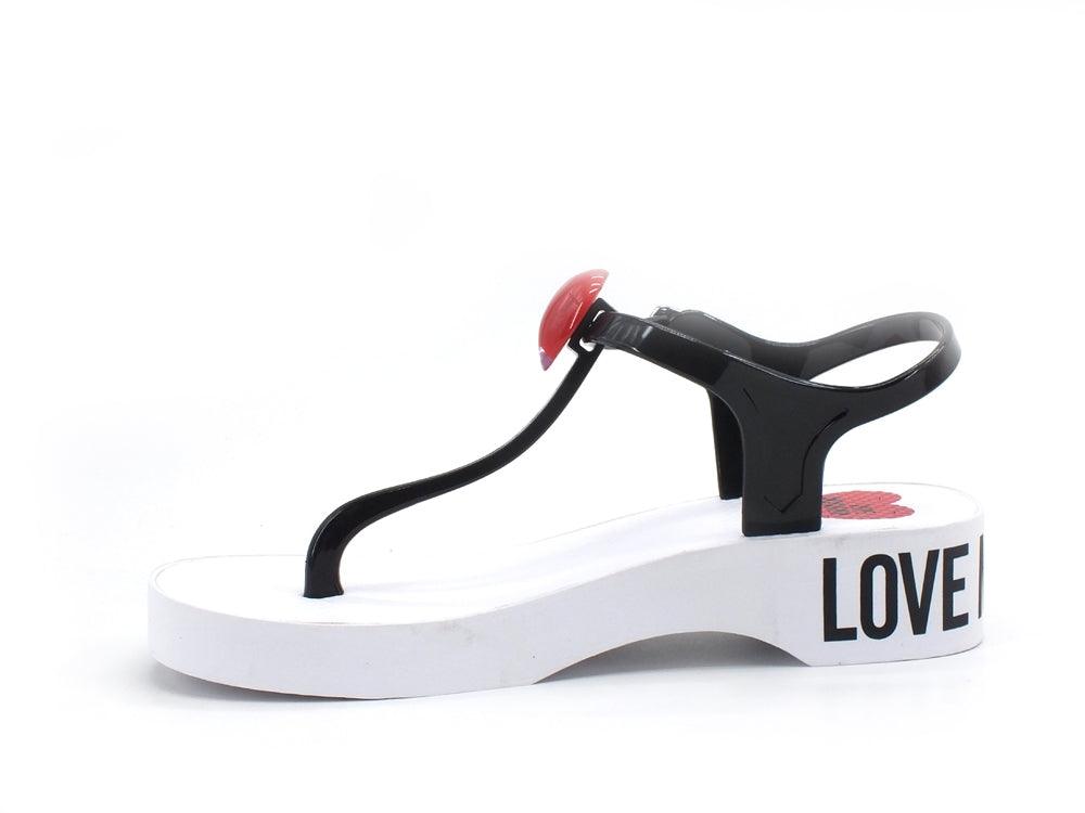 LOVE MOSCHINO Sandalo Lod Eva 45 Verince Logo Nero JA16164G0CJT1108 - Sandrini Calzature e Abbigliamento