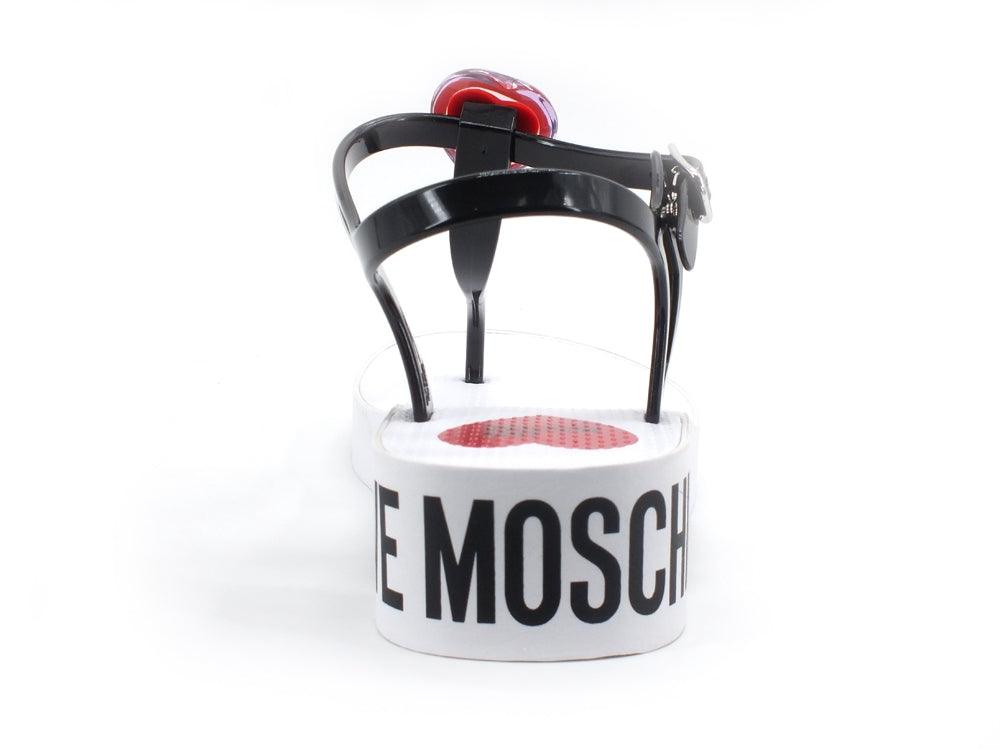 LOVE MOSCHINO Sandalo Lod Eva 45 Verince Logo Nero JA16164G0CJT1108 - Sandrini Calzature e Abbigliamento