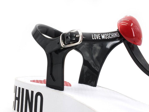 LOVE MOSCHINO Sandalo Lod Eva 45 Verince Logo Nero JA16164G0CJT1108 - Sandrini Calzature e Abbigliamento