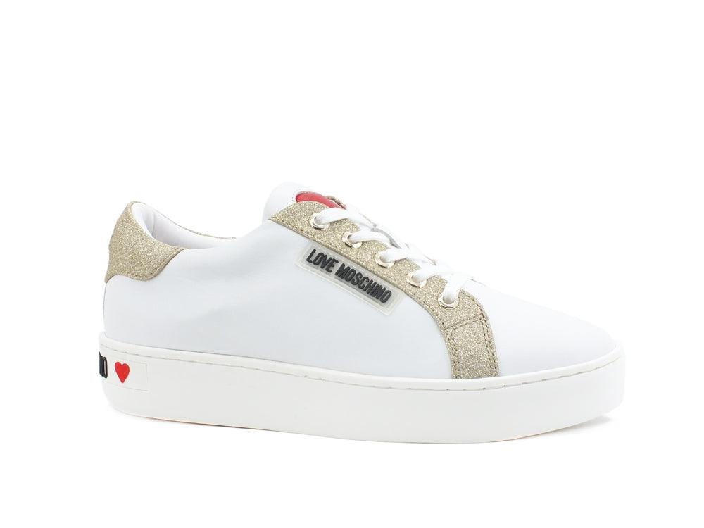 LOVE MOSCHINO Sneaker Bicolor Logo Bianco Platino JA15063G1CIA510D - Sandrini Calzature e Abbigliamento