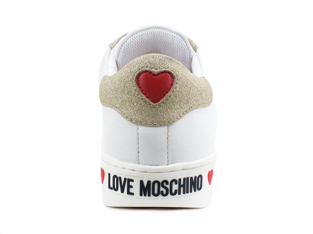 LOVE MOSCHINO Sneaker Bicolor Logo Bianco Platino JA15063G1CIA510D - Sandrini Calzature e Abbigliamento