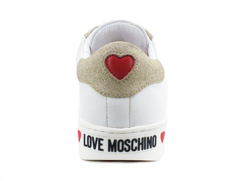 LOVE MOSCHINO Sneaker Bicolor Logo Bianco Platino JA15063G1CIA510D - Sandrini Calzature e Abbigliamento