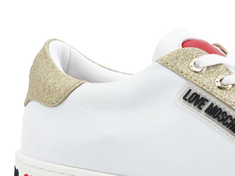 LOVE MOSCHINO Sneaker Bicolor Logo Bianco Platino JA15063G1CIA510D - Sandrini Calzature e Abbigliamento
