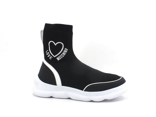 LOVE MOSCHINO Sneaker Calzino Elastic Sock Black JA15524G0DIZC00A - Sandrini Calzature e Abbigliamento