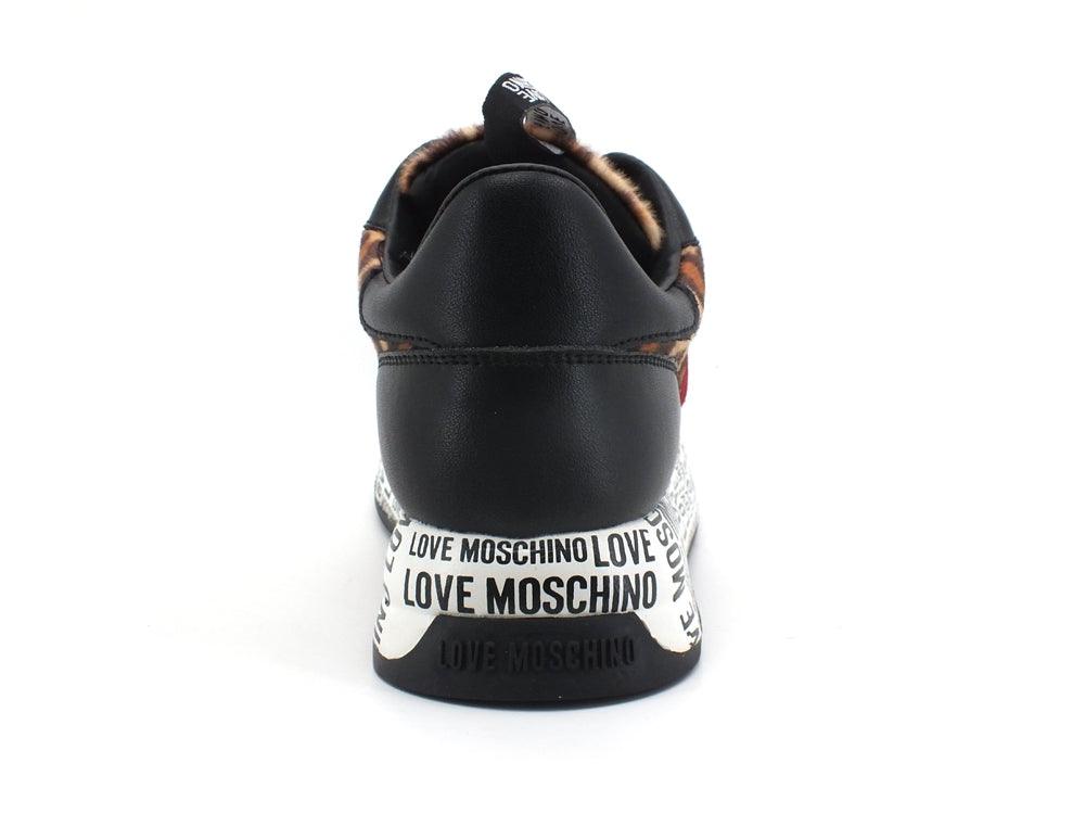 LOVE MOSCHINO Sneaker Cavallino Animalier Black Leopard JA15664G0DIV1100A - Sandrini Calzature e Abbigliamento