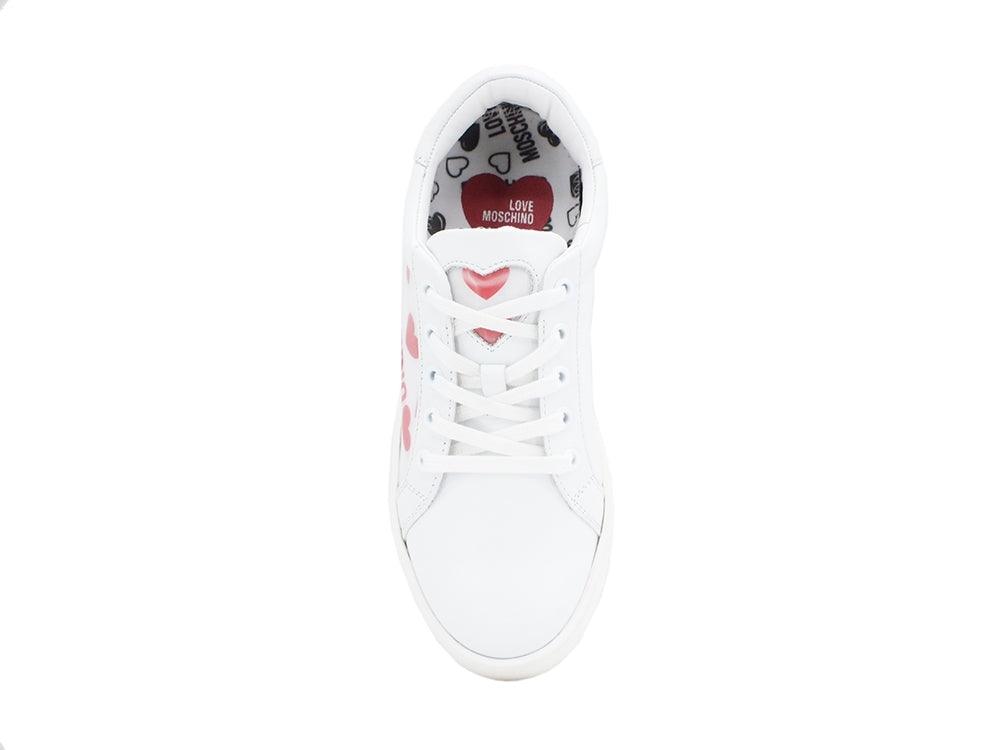 LOVE MOSCHINO Sneaker Cuore Bianco Ologram JA15023G1BIA510A - Sandrini Calzature e Abbigliamento