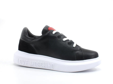 LOVE MOSCHINO Sneaker Cuore Rosso Nero JA15044G1EIA200A - Sandrini Calzature e Abbigliamento