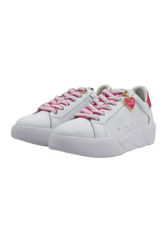 LOVE MOSCHINO Sneaker Donna Bianco Fuxia JA15564G0IIA110C - Sandrini Calzature e Abbigliamento