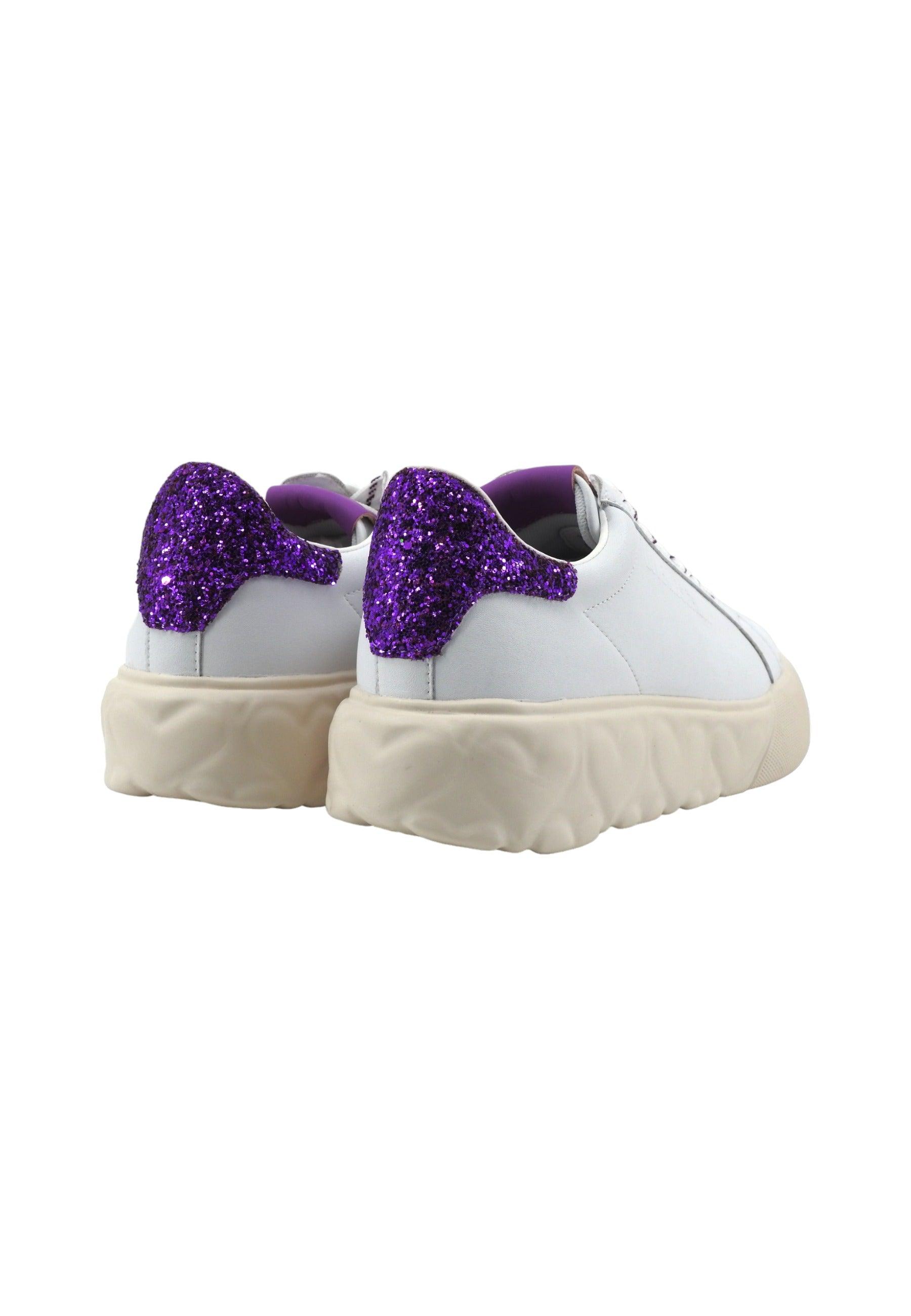 LOVE MOSCHINO Sneaker Donna Bianco Glitter Iris JA15034G1IIA410B - Sandrini Calzature e Abbigliamento