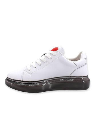 LOVE MOSCHINO Sneaker Donna Bianco Nero JA15174G0FIAY10A - Sandrini Calzature e Abbigliamento