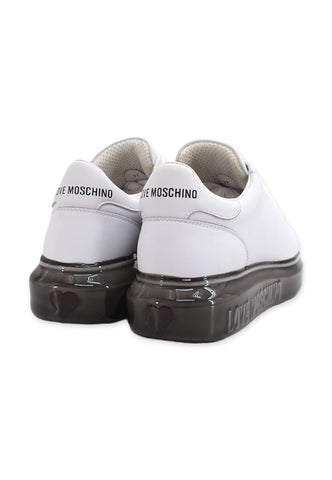 LOVE MOSCHINO Sneaker Donna Bianco Nero JA15174G0FIAY10A - Sandrini Calzature e Abbigliamento