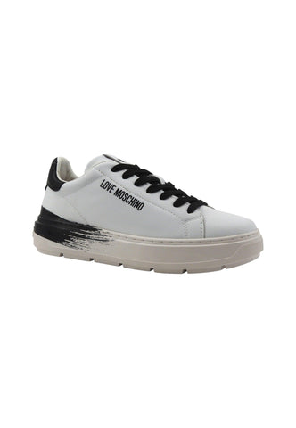 LOVE MOSCHINO Sneaker Donna Bianco Nero JA15254G1IIDB10A - Sandrini Calzature e Abbigliamento