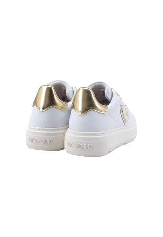 LOVE MOSCHINO Sneaker Donna Bianco Platino JA15384G1HIA210A - Sandrini Calzature e Abbigliamento