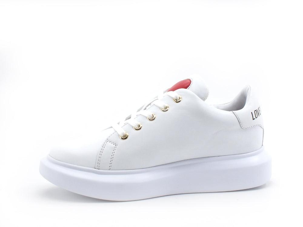LOVE MOSCHINO Sneaker Platform Logo Bianco JA15204G0DIA0100 - Sandrini Calzature e Abbigliamento