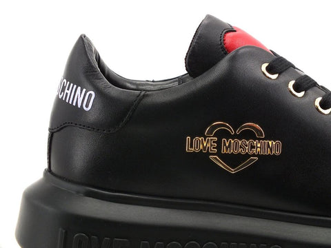LOVE MOSCHINO Sneaker Platform Logo Nero JA15204G0DIA0000 - Sandrini Calzature e Abbigliamento