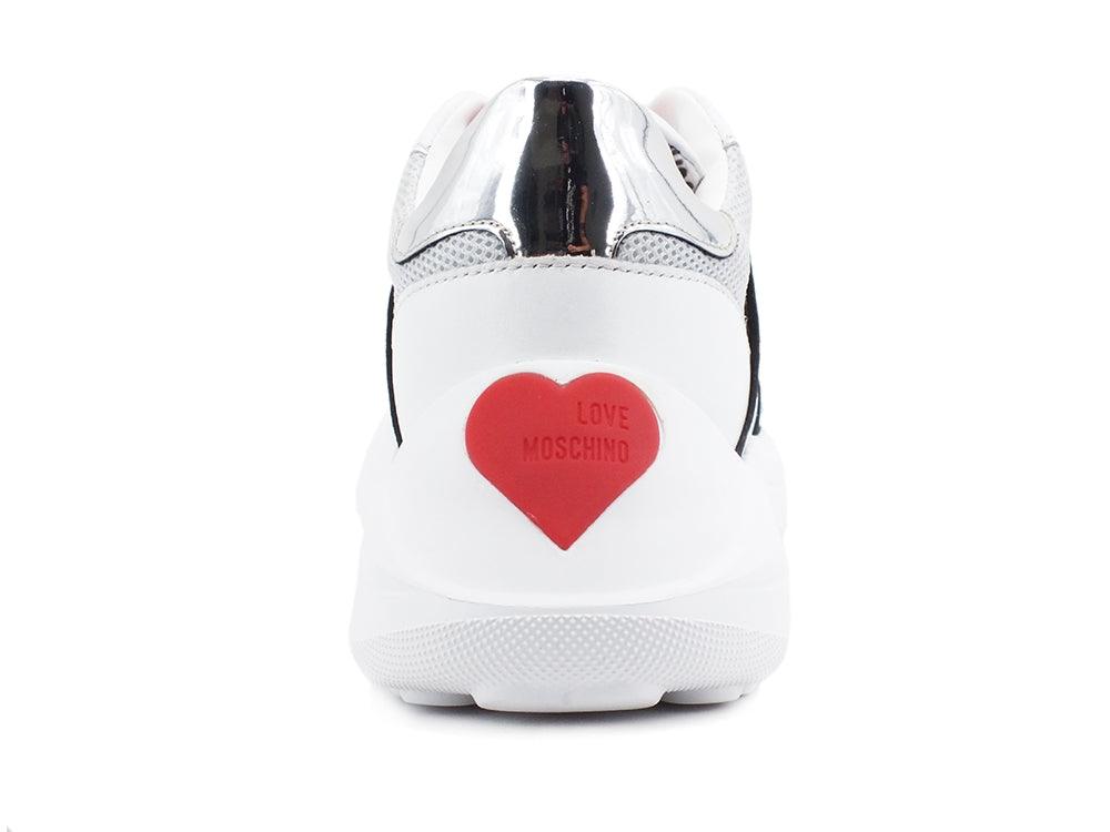 LOVE MOSCHINO Sneaker Running Bianco JA15166G1BIN101A - Sandrini Calzature e Abbigliamento