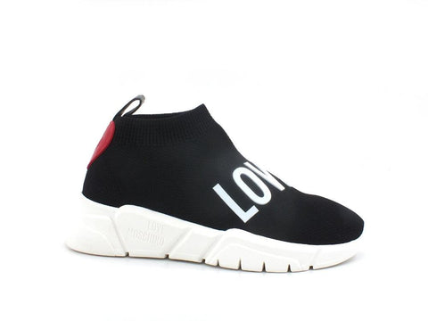 LOVE MOSCHINO Sneaker Running Socks Calzino Elastic Nero JA15113G1EIZ800A - Sandrini Calzature e Abbigliamento