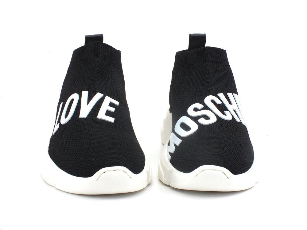 LOVE MOSCHINO Sneaker Running Socks Calzino Elastic Nero JA15113G1EIZ800A - Sandrini Calzature e Abbigliamento