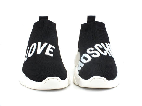 LOVE MOSCHINO Sneaker Running Socks Calzino Elastic Nero JA15113G1EIZ800A - Sandrini Calzature e Abbigliamento